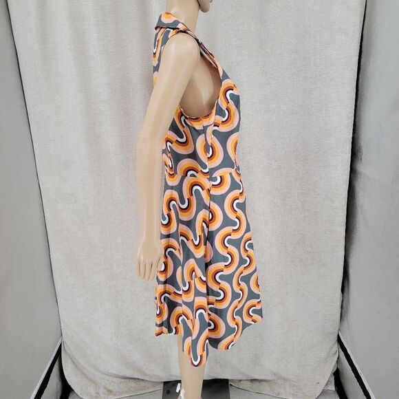 Mod Cloth Mod Well Rainbow Retro Inspired Cotton Dress Women's Plus Size 14 - Picture 13 of 14